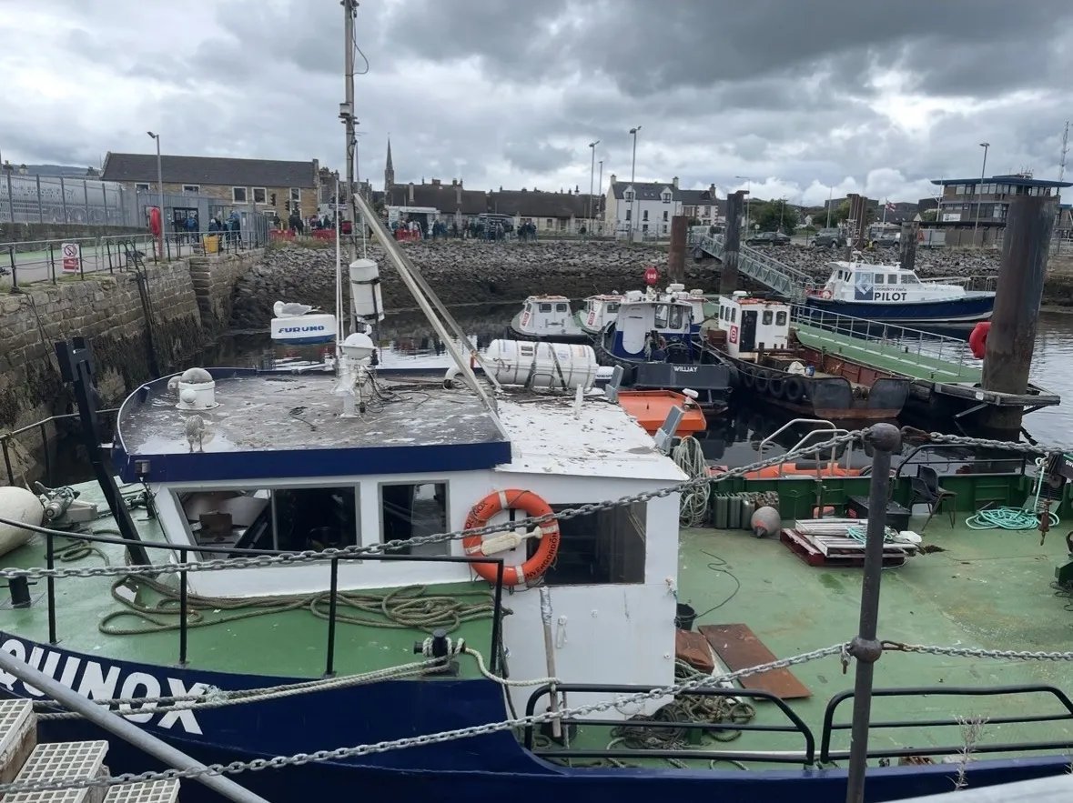 Fischerhafen von Invergordon, Schottland